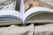 Heirloom is designed as a coffee table book and features magazine-style pages with traditional non-layflat binding and finished with classic headband detailing.