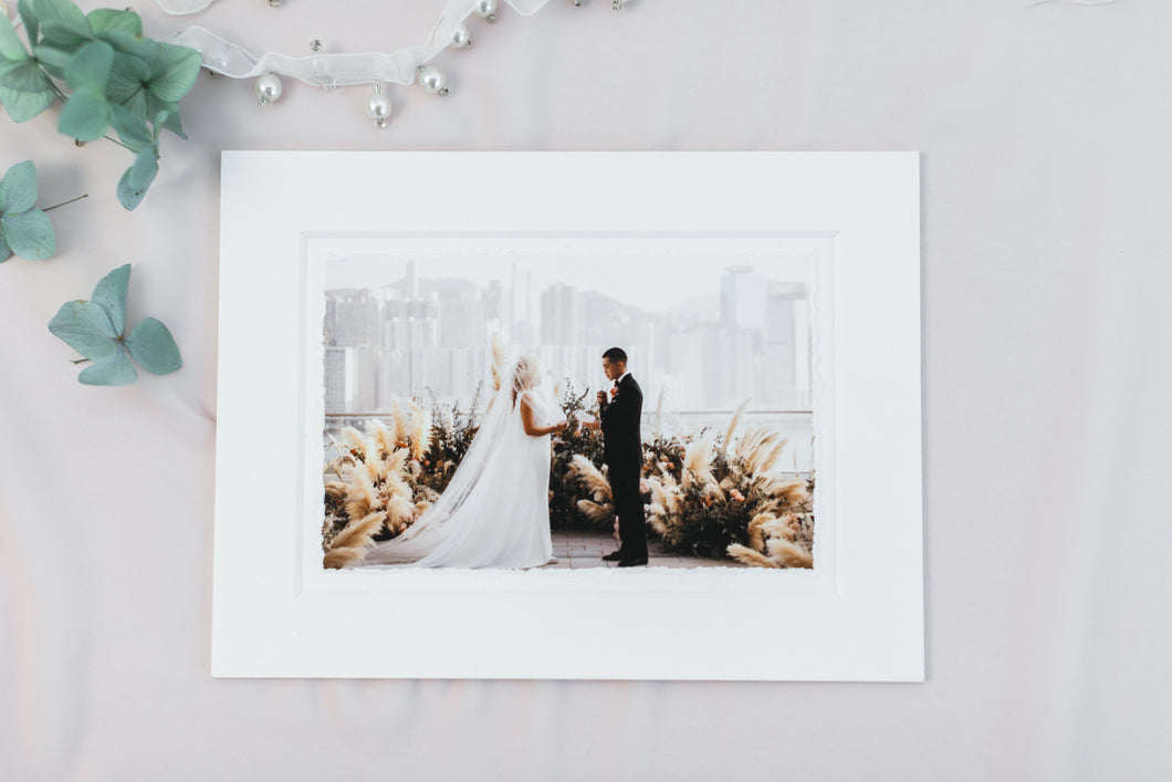 Matted Deckled Edge Cotton Prints